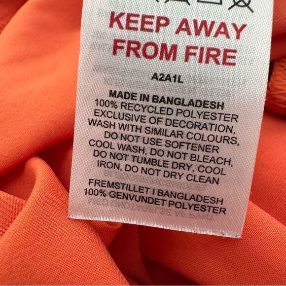 GymShark 7” Men's Arrival Shorts Orange Athletic Size XL Sweat Wicking Pockets - Picture 5 of 7